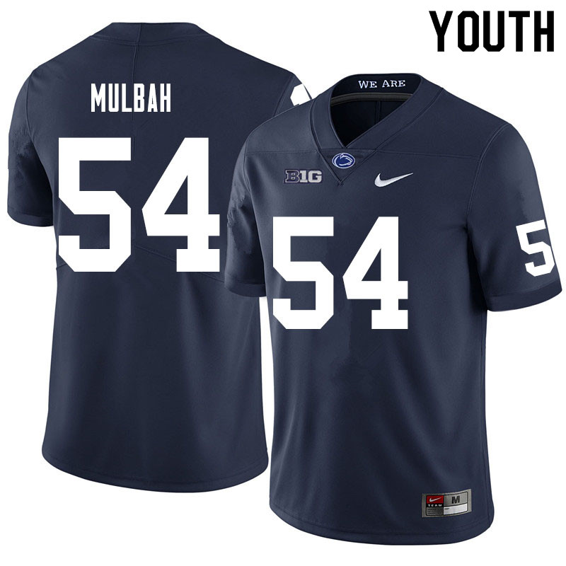 NCAA Nike Youth Penn State Nittany Lions Fatorma Mulbah #54 College Football Authentic Navy Stitched Jersey PFG7398LC
